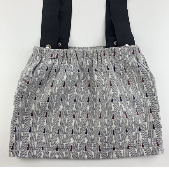 Leoca Paris Patterned Suspender Skirt Size 6 - Picture 5 of 10